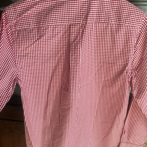 Vineyard Vines Red Gingham Whale Button Down - Picture 3 of 4